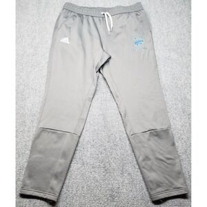 Adidas Jogger Pants Mens XL Gray Central Football Polyester Activewear New